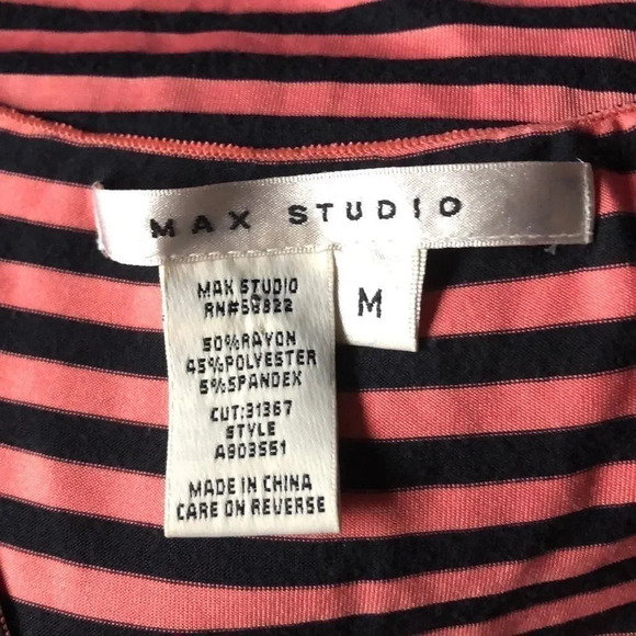Max Studio woman’s pink and black striped dress - Picture 4 of 5